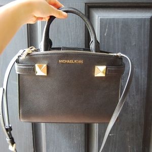 Michael Kors SM Karla Leather Satchel